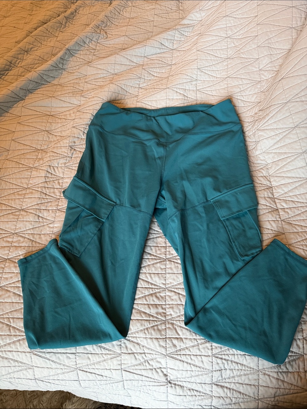 Halara Teal Cargo Pocket Leggings